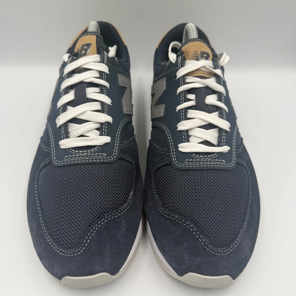New Balance UL420RA2 Mens Size 8 Lifestyle Sneakers Suede Mesh Navy Blue Grey